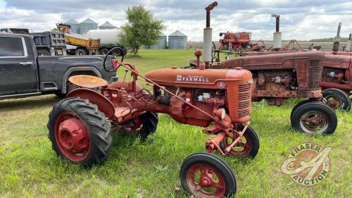 Farmall Model A Tractor, 20hp, s/n 138683 (NOT RUNNING)