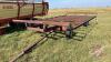 20ft X 10ft metal bale deck on FarmKing 4-wheel wagon