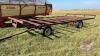 20ft X 10ft metal bale deck on FarmKing 4-wheel wagon - 2