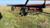 20ft X 10ft metal bale deck on FarmKing 4-wheel wagon - 5