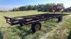 20ft X 10ft metal bale deck on FarmKing 4-wheel wagon - 6