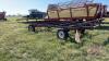 20ft X 10ft metal bale deck on FarmKing 4-wheel wagon - 8