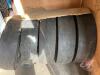 Sampson 7.50-15 smooth tread packer tires on 6 bolt rim (New) - 5