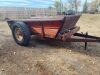 Case S/A Manure Spreader (converted to fence post wagon) - 3