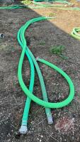 2 ½ suction hose approx 20ft length, two lengths approx 7ft length