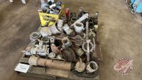 Pallet with couplers, intake valves, banjo fittings all various sizes