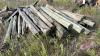 Approx 30 5-6”x7’ + assortment of posts other posts and ties in various condition - 3