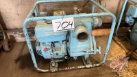 3” Tsurumi pump with gas powered motor