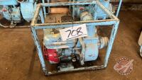 Honda 3” pump with 5.5 hp Honda motor