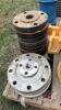 pallet with flanges & gaskets and wheel chocks - 6