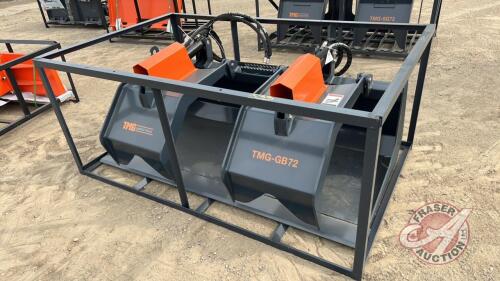 TMG-GB72 72" Grapple bucket skid steer