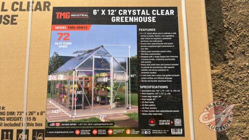 TMG-GH612 6'x12' Crystal Clear greenhouse