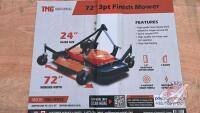 TMG-TFN72 3pt 72" finishing mower, 540 PTO