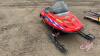 2000 Polaris XC 600 snowmobile, 2835 showing, VIN# 4XA9P6E92YB067420 *KEY* - 4