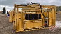 Tuff hyd squeeze chute, gas driven hyd power unit w/ alley way J34