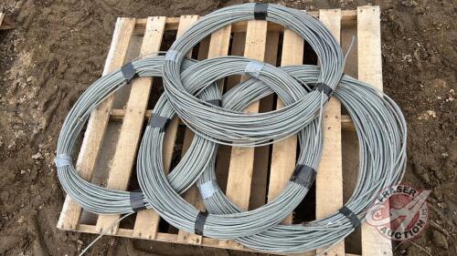 approx. 400' roll of 1/4" galvanized cable J44