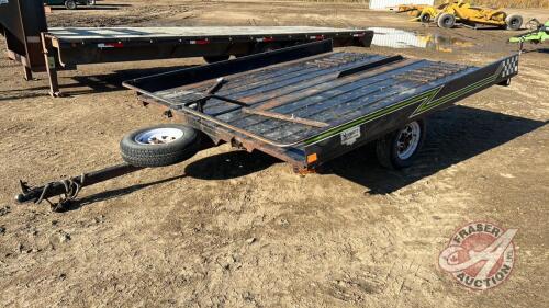 1993 Norbert's 2-place tilt deck sled trailer VIN# 2N9S2S21XTG017940 Owner: Kerry L Bartel Seller: Fraser Auction ____________________________________________J73