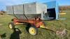 Galvanized Gravity Box on 4-Wheel Farm Wagon - 3