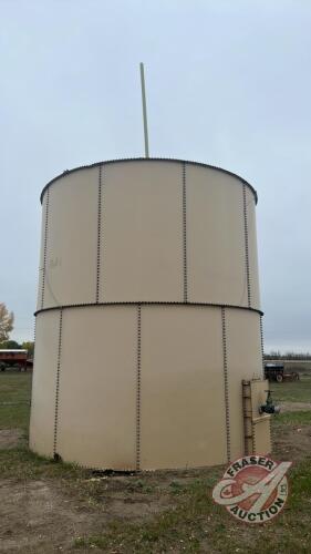 Approx 500-barrel Emulsion tank. (2) 8’ rings ( Buyer is responsible for their own loading of this item)