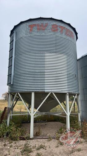 Bin #10 - Approx 1800 Bushel Twister Bin on DE Hopper Cone (Must be removed by September 1st 2024)