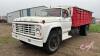 1975 Ford F600 S/A Grain Truck, 67,800 Miles Showing, VIN: F60ECW49301, Owner: Murray L Raab, Seller: Fraser Auction___________________ - 3