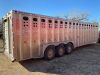 *2012 32' Merritt triple axel aluminum stock trailer, VIN# 1MT5N3232CH021221, Owner: Gervin Stock Farms Seller: Fraser Auction ____________ ***TOD,SAFETY*** - 8