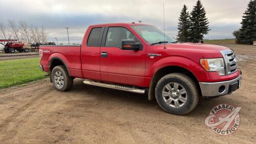 2009 Ford F150 XLT 4x4 Ext Cab 223,269 showing, VIN# 1FTPX14V89FA43792 Owner: Garth I Nixon Seller: Fraser Auction ____________________*KEY TOD _J85