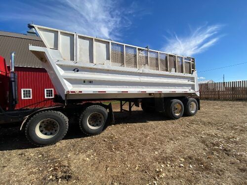 *2003 24' Load Line t/a end dump gravel trailer, VIN# 2D9ED242331012876, Owner: Gervin Stock Farms Seller: Fraser Auction__________ ***TOD, SAFETIED***