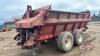 Meyer 8720 Super Spreader tandem axle vertical beater manure spreader (PARTS UNIT) J84 - 12