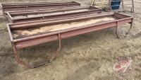 10' Hi-Qual metal feed trough (A) J82