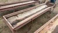 10' Hi-Qual metal feed trough (B) J82