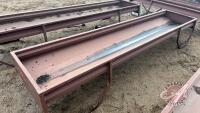 10' Hi-Qual metal feed trough (E) J82