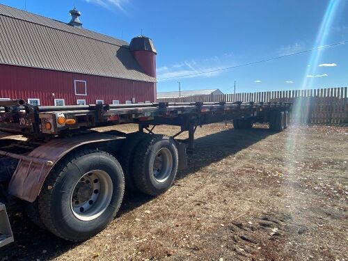 *1998 48' Trail Mobil t/a High Boy Flat Deck Trailer, VIN# 1PTF7ATH3W9007736 Owner: Gervin Stock Farms Seller: Fraser Auction ____________ ***TOD, SAFETIED***