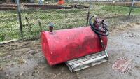 Approx 130-gal skid tank with 20GPM 12-volt pump J87