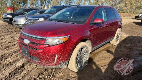 2013 Ford Edge, 280094 KMS showing, VIN#2FMDK4JC3DBB03013 Owner: Lonnie D Studer, Seller: Fraser Auction_____________________J49 *KEY * TOD