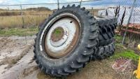 380/90R46 Tires on Case rims, rear duals J92