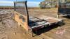 11' Buyers steel flat deck with head ache rack, mounted toolbox, 2" receiver hitchJ105 - 2