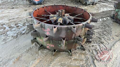 pair of steel wheel off Farmall M J107