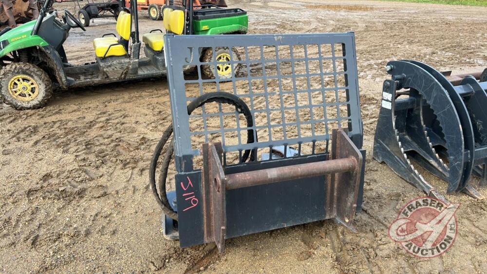 Jenkins hyd tree shear pivots 90 degrees (was factory skid steer mount ...
