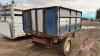 10' x 7' s/a grain box trailer with hoist J138 (Blue & White) Owner: Robert G Deleau Seller: Fraser Auction _________________________________ - 5