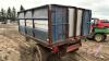 10' x 7' s/a grain box trailer with hoist J138 (Blue & White) Owner: Robert G Deleau Seller: Fraser Auction _________________________________ - 6