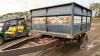 10' x 7' s/a grain box trailer with hoist J138 (Blue & White) Owner: Robert G Deleau Seller: Fraser Auction _________________________________ - 8