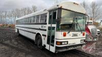 1998 Thomas Safety Liner passenger bus SAFETIED 240,822 showing, VIN# 1T75U3B25W1162870 Owner: Brandon Bus Lines Seller: Fraser Auction _______________________________J137