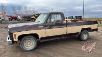 1973 GMC Sierra Grand 1500 Reg cab 2wd truck 97,098 showing VIN# TCZ1431518388 Owner: Eric J Halls Seller: Fraser Auction _____________________*KEY TOD J141