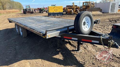 2021 Rainbow Excursion 18' tandem axle deck over flat deck trailer VIN# 2RGBH1823M1002708 Owner: Berkley L Holstein Seller: Fraser Auction __________________________________________J140