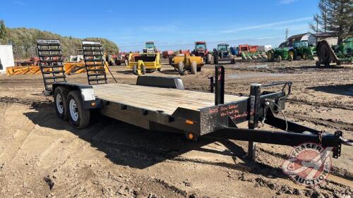 2015 Gator Made 20' t/a flat deck trailer J49 VIN# 4Z1HD2023FS012383 Owner: Lonnie D Studer, Seller: Fraser Auction ____________________________________________