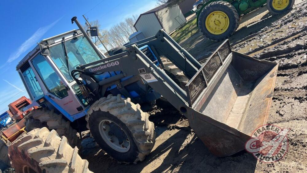 Landini 9880 MFWD tractor with Quicke 660 loader (ENGINE HAS