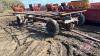 approx 27' pipe deck bale trailer J112 NO TOD Farm use