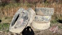 HD tire used as cribbing for waterer J94