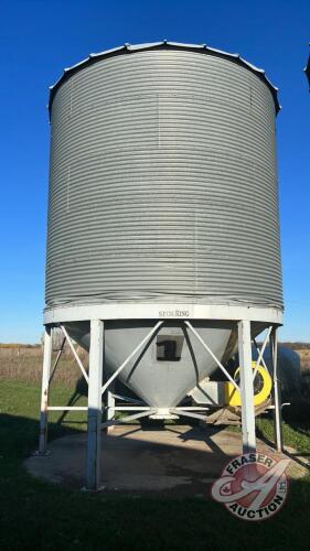 Bin #1 - Approx 1900 Bushel Westeel Rosco Bin on Store King hopper cone on legs (Must be removed by September 1st, 2024)